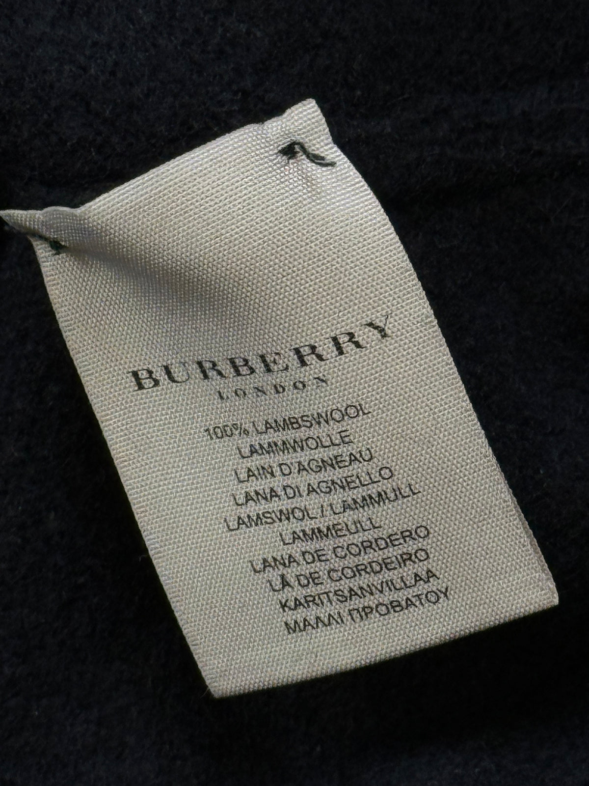 vintage Burberry quarterzip {S}