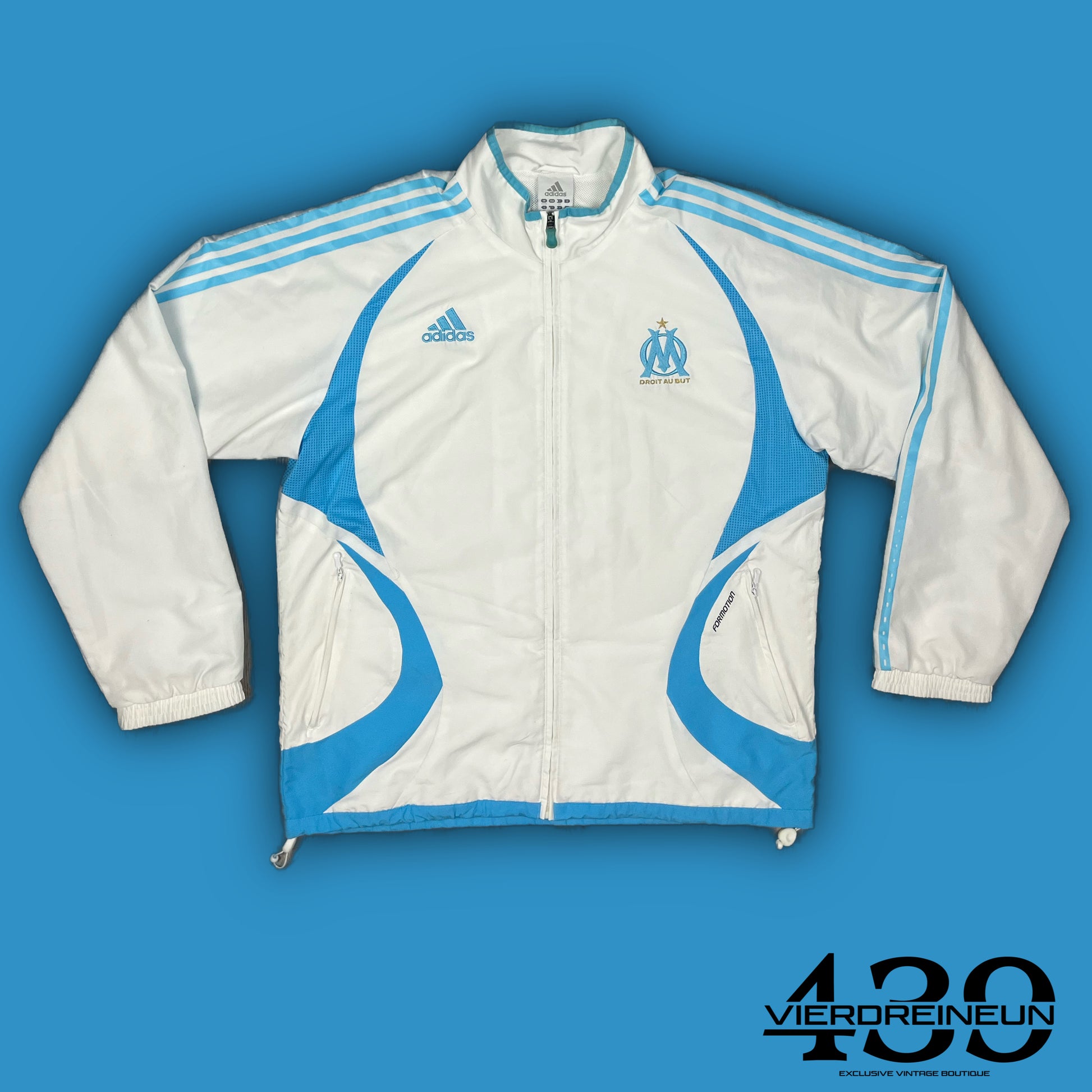 vintage Adidas Olympique Marseille windbreaker {XL}