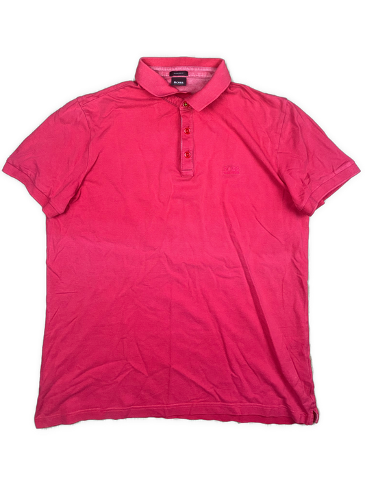 pink Hugo Boss polo {XL}