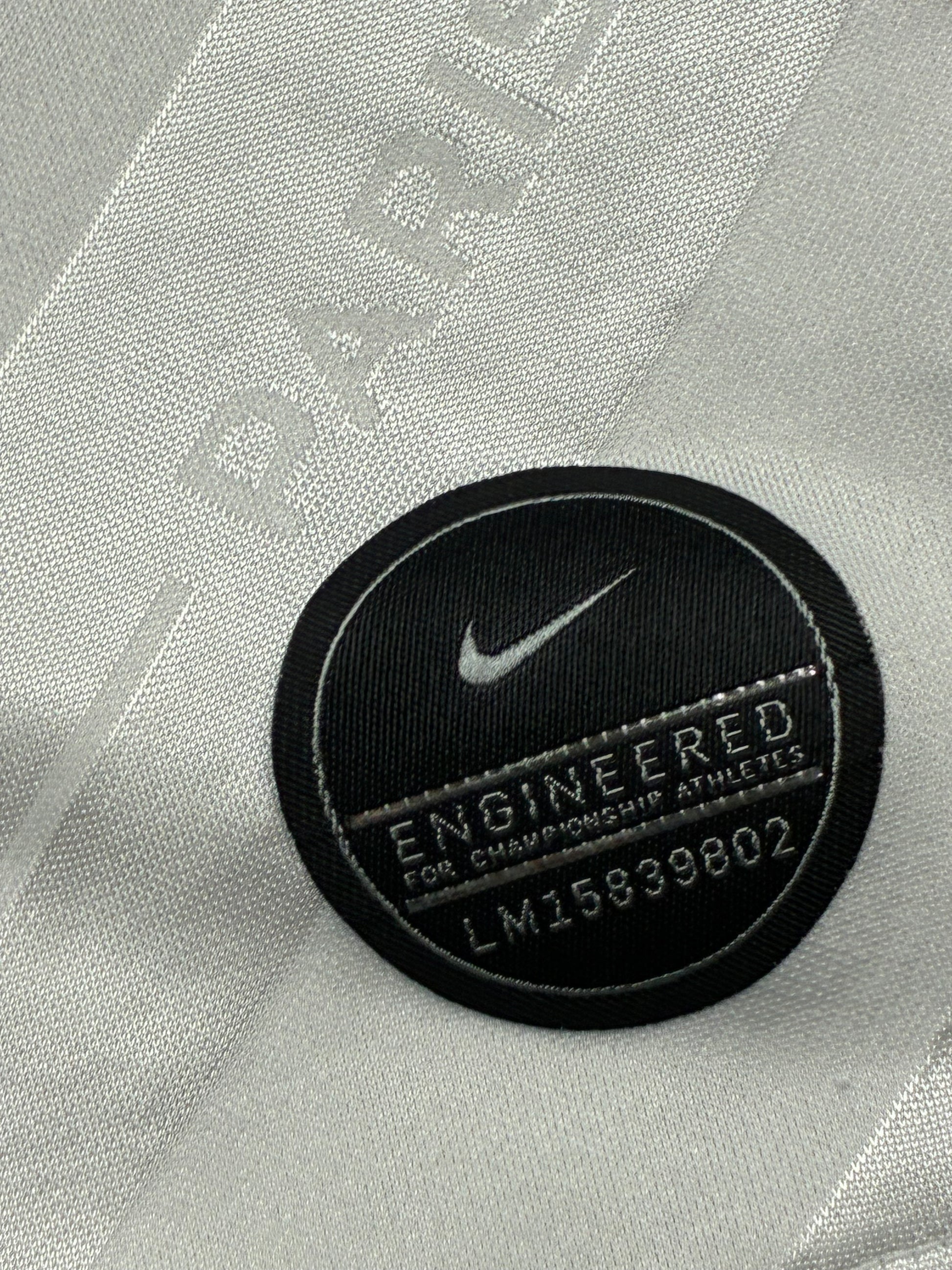 white Nike PSG Paris Saint Germain away jersey {S}