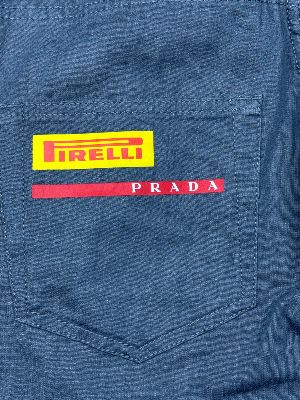 grey Prada Luna Rossa jeans