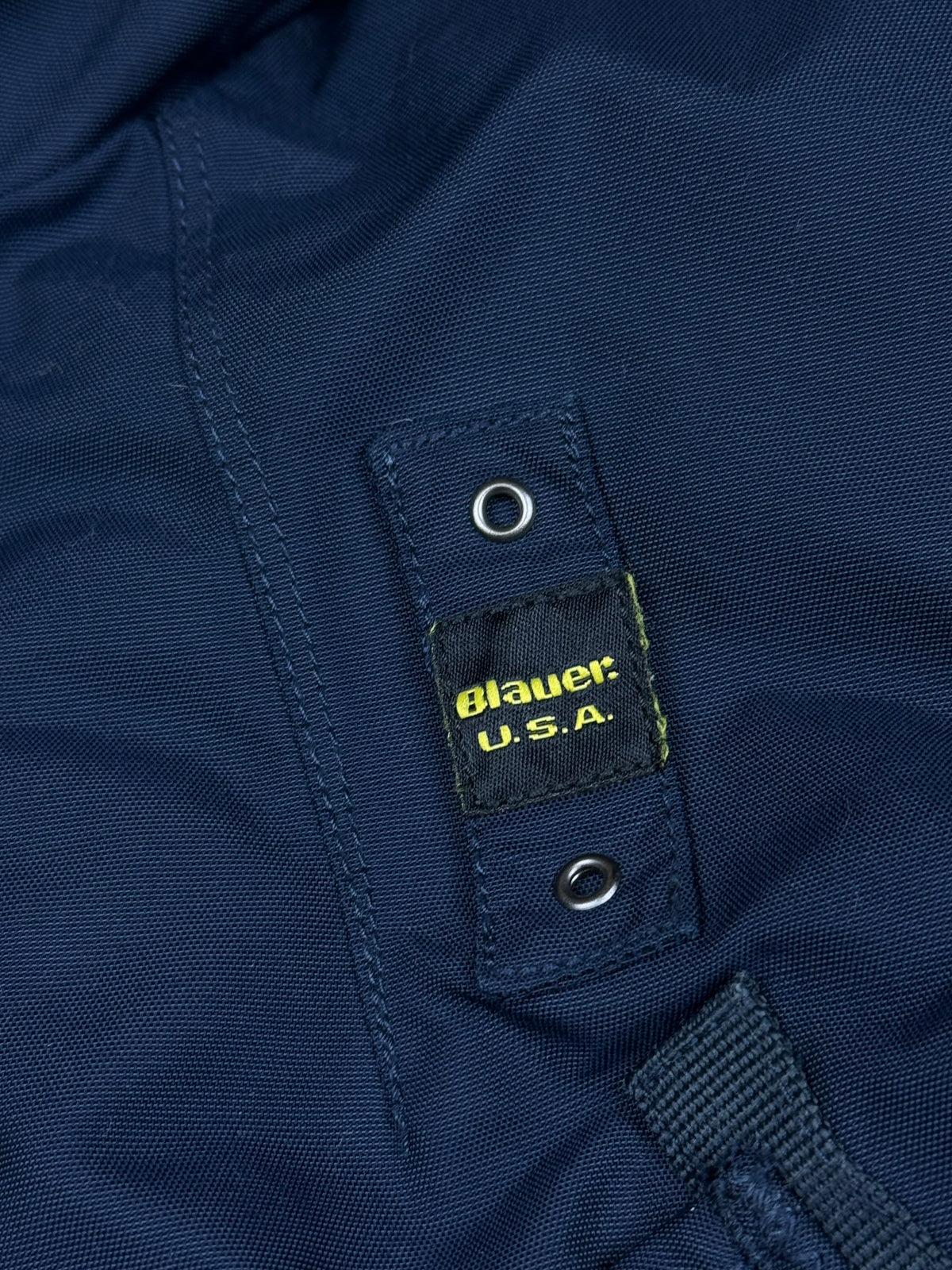 vintage Blauer winterjacket (real fur) {M}