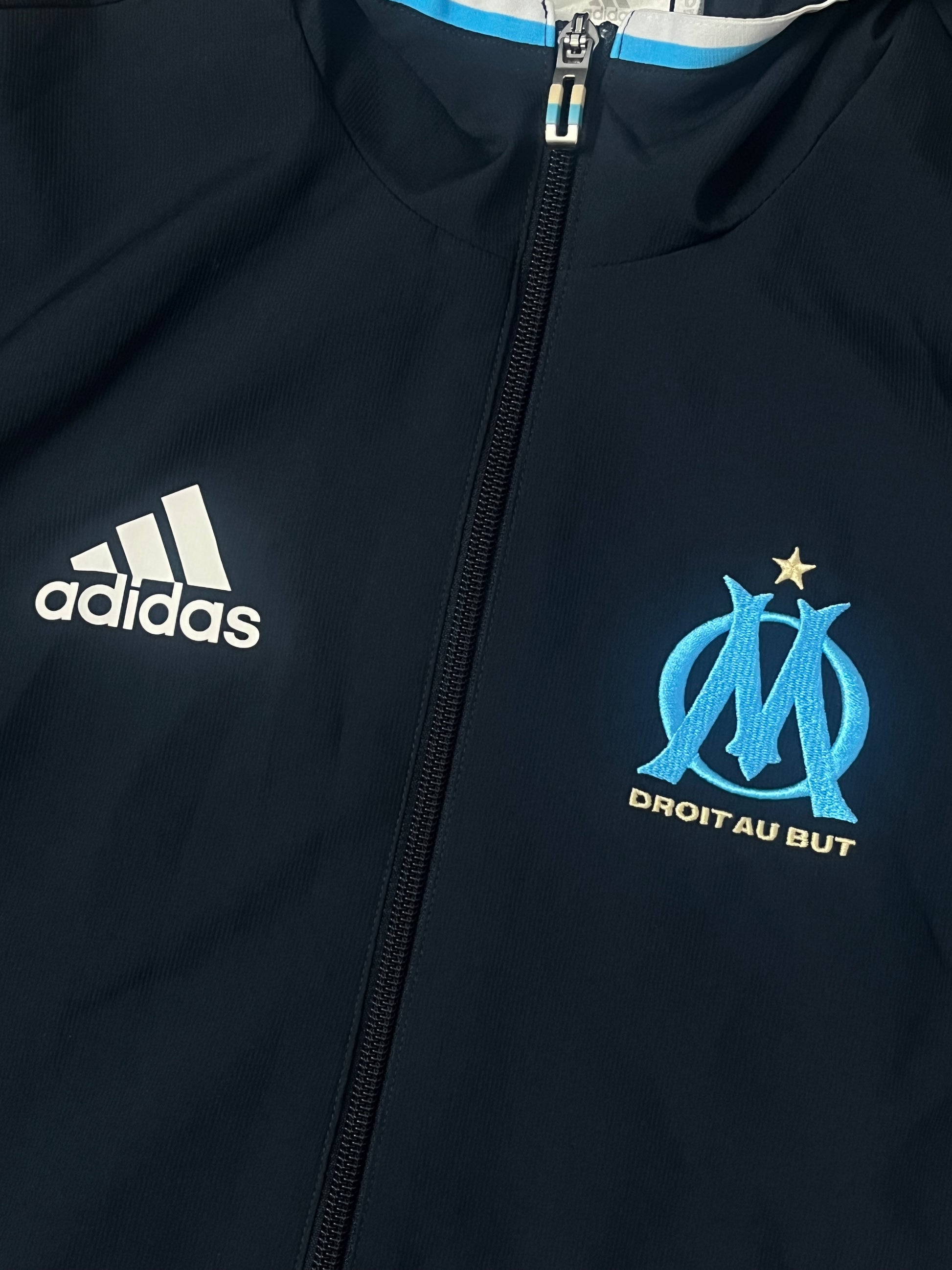 vintage Adidas Olympique Marseille windbreaker {S}