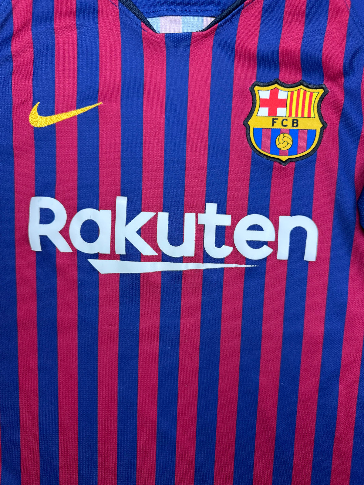 navyblue Nike Fc Barcelona home jersey {XS}