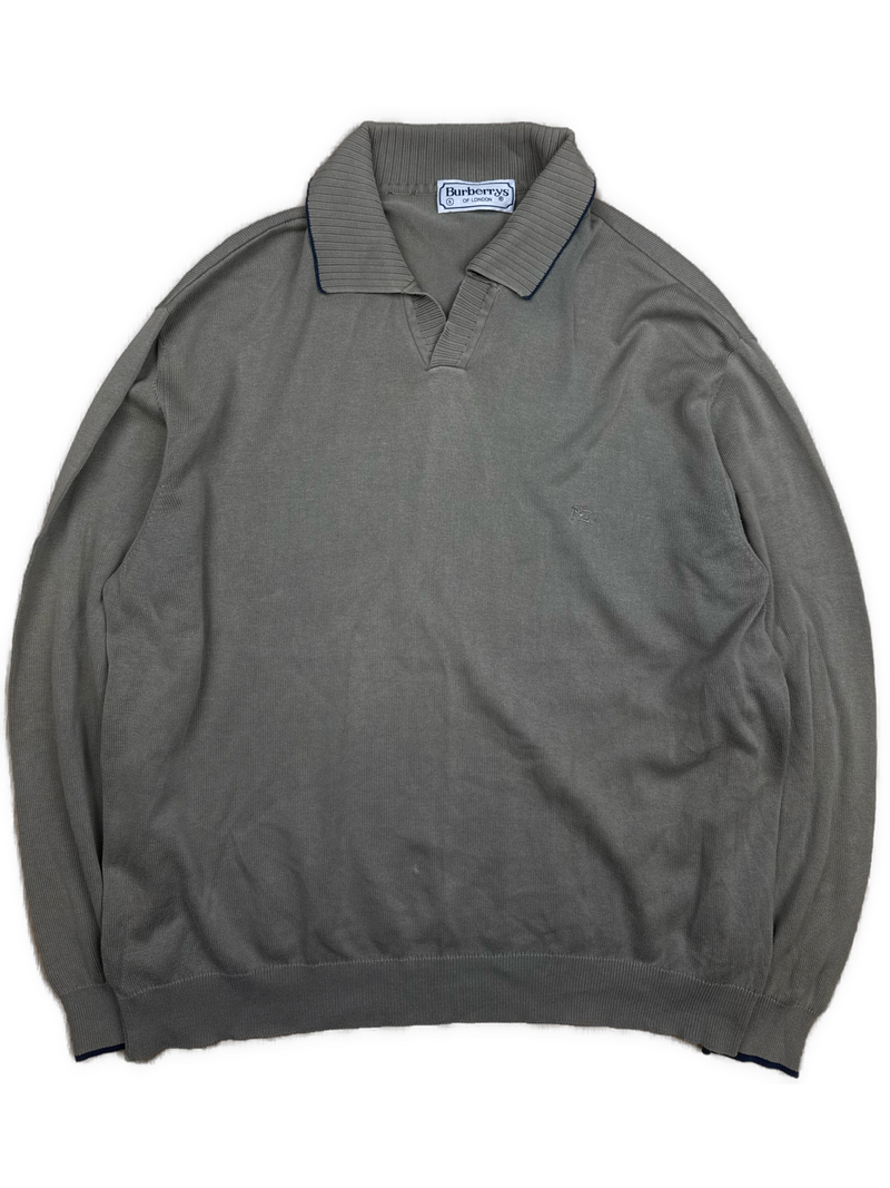 vintage Burberry polo long {L}