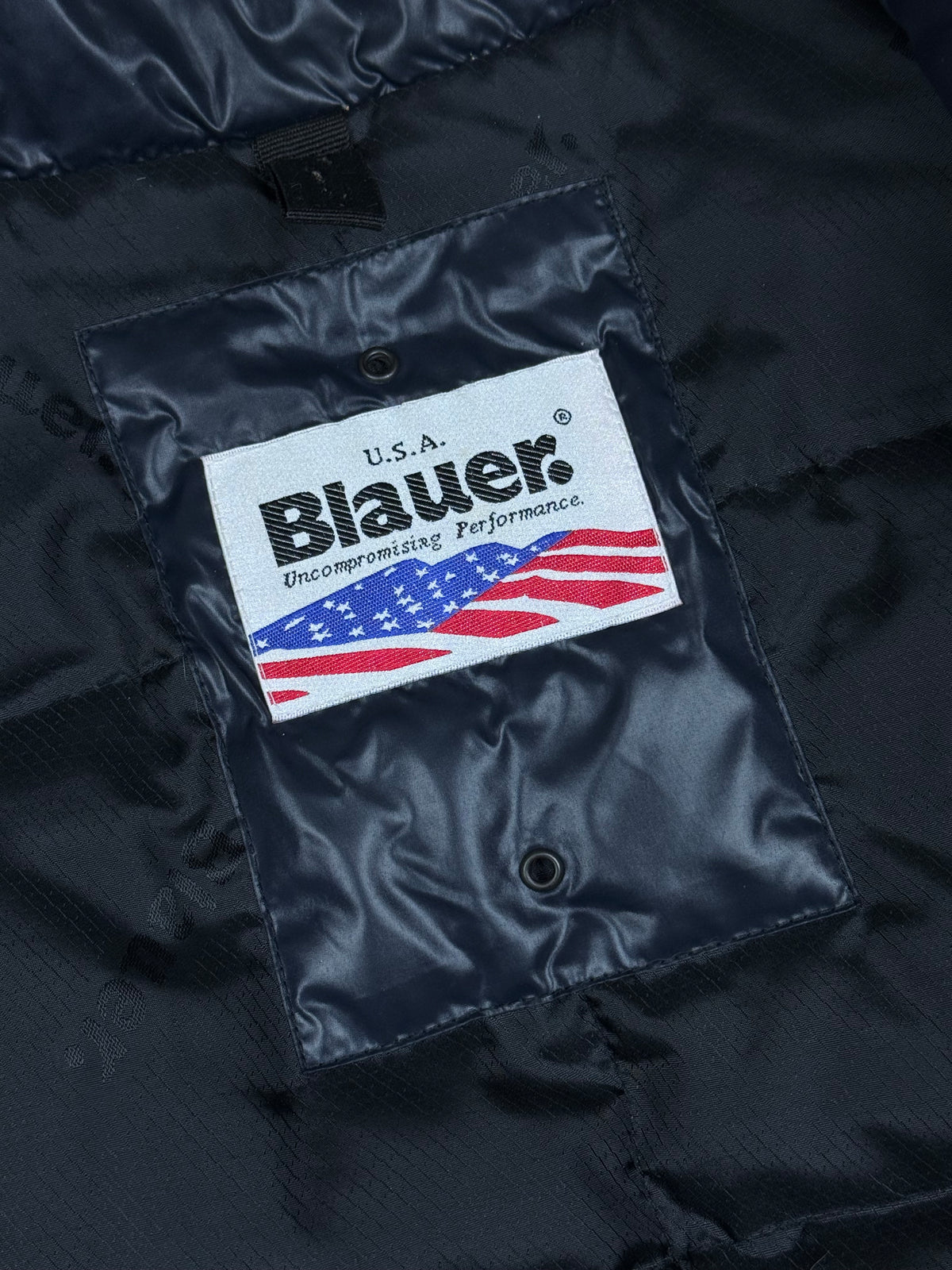 vintage Blauer winterjacket (real fur) {S}