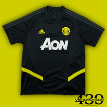 Load image into Gallery viewer, black Adidas Manchester United trainingjersey {L}
