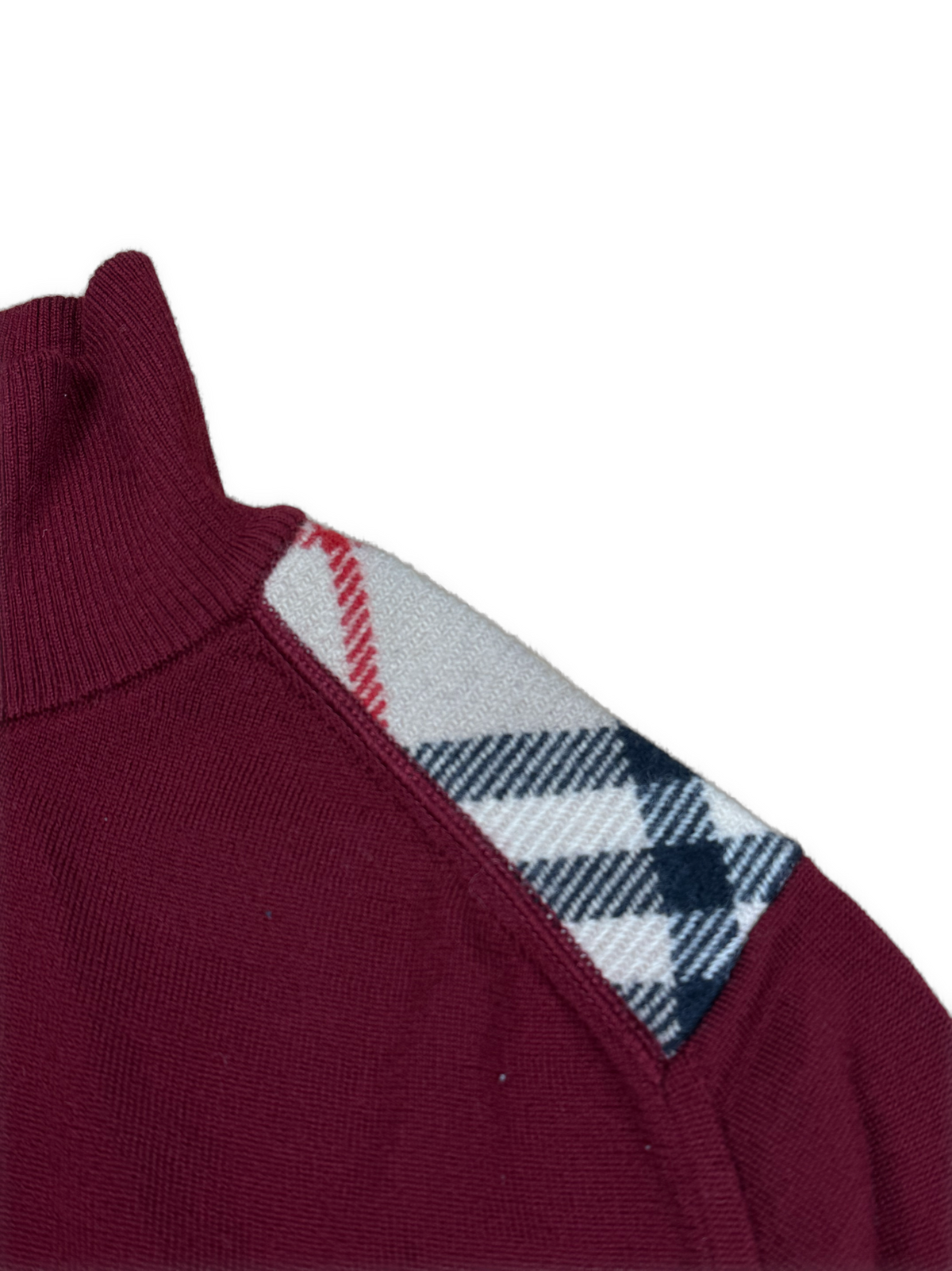 vintage Burberry quarterzip {M}