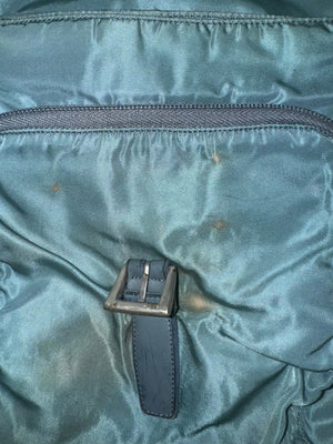 vintage turquoise Prada slingbag