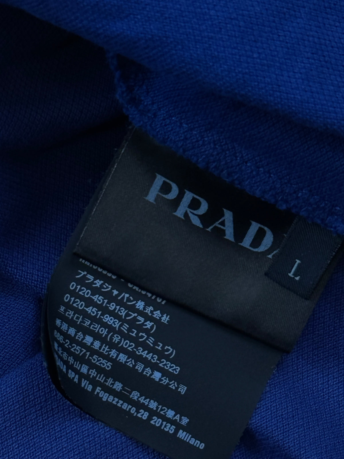 navyblue Prada polo