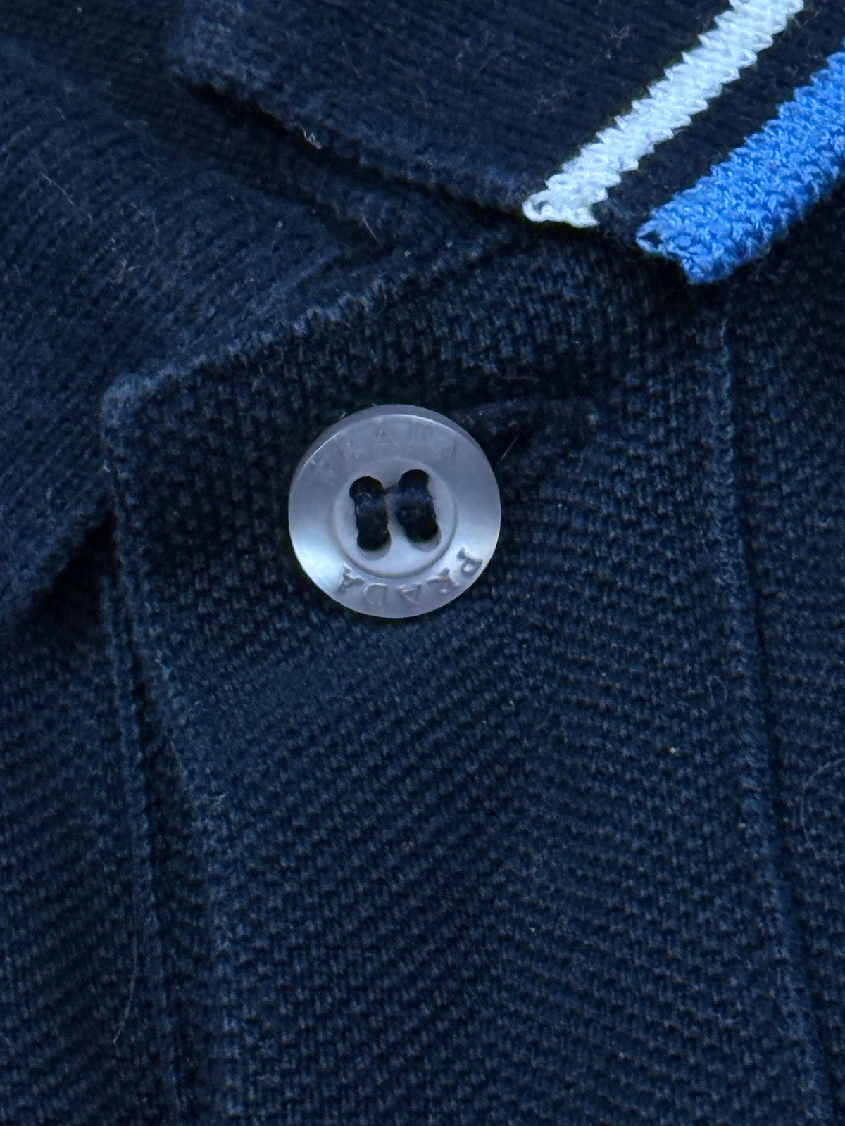navyblue Prada polo {S}