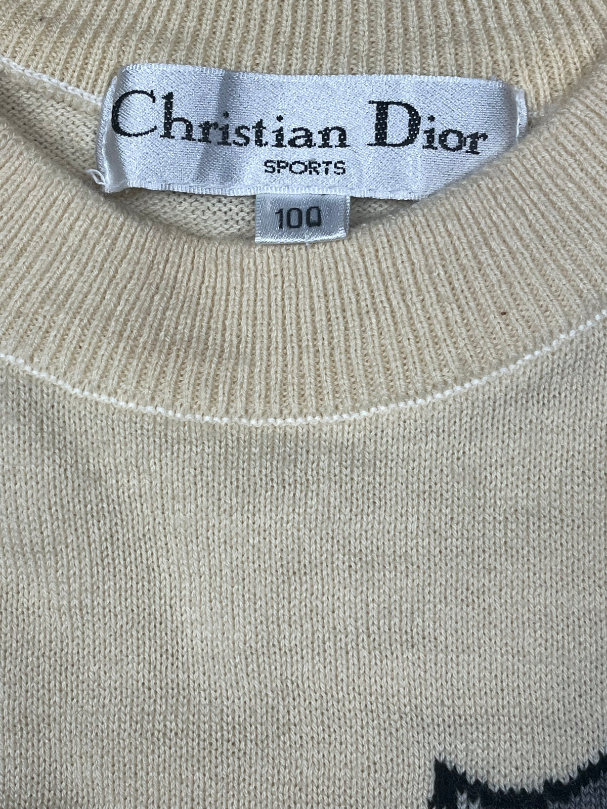 vintage CD Christian Dior sports knittedsweater {S}