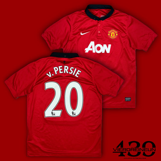 vintage Nike Manchester United v.PERSIE20 2013-2014 home jersey {S}