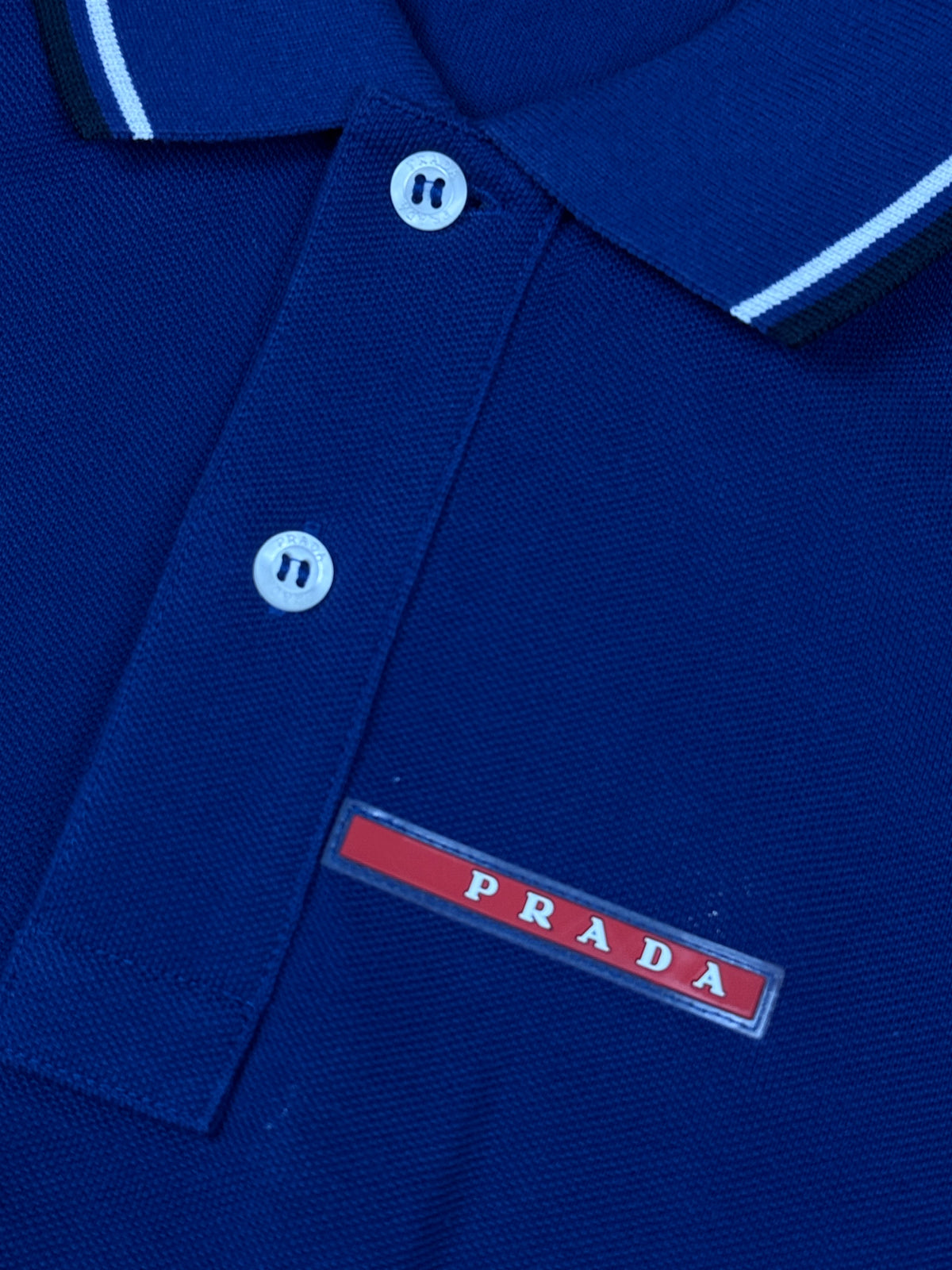 navyblue Prada polo {S}