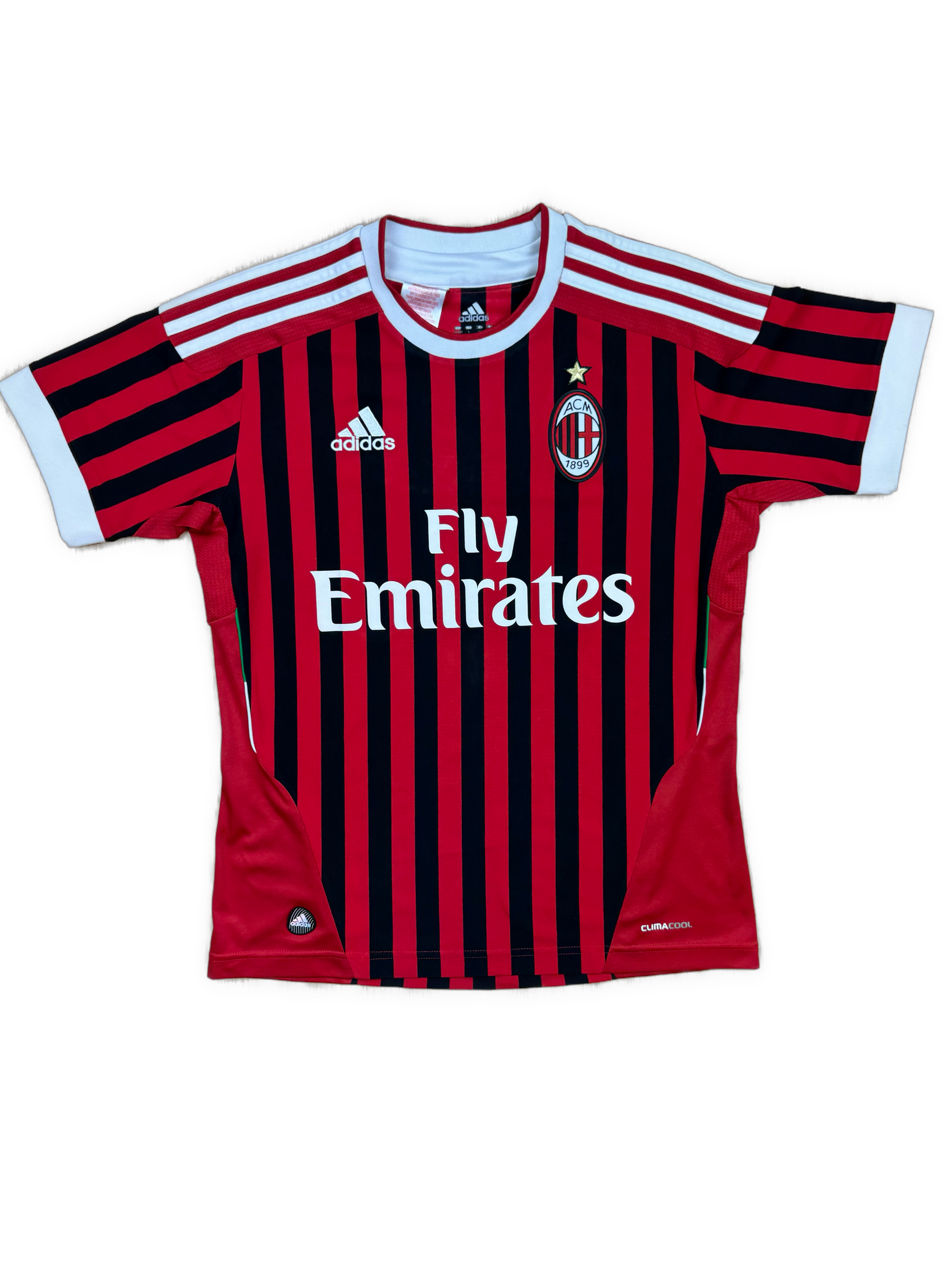vintage Adidas Ac Milan home jersey {XS}