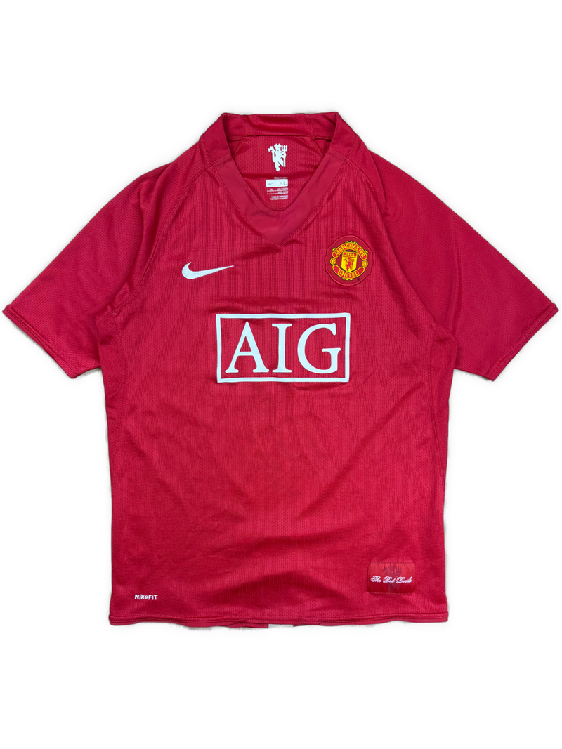 vintage Nike Manchester United home jersey {S}