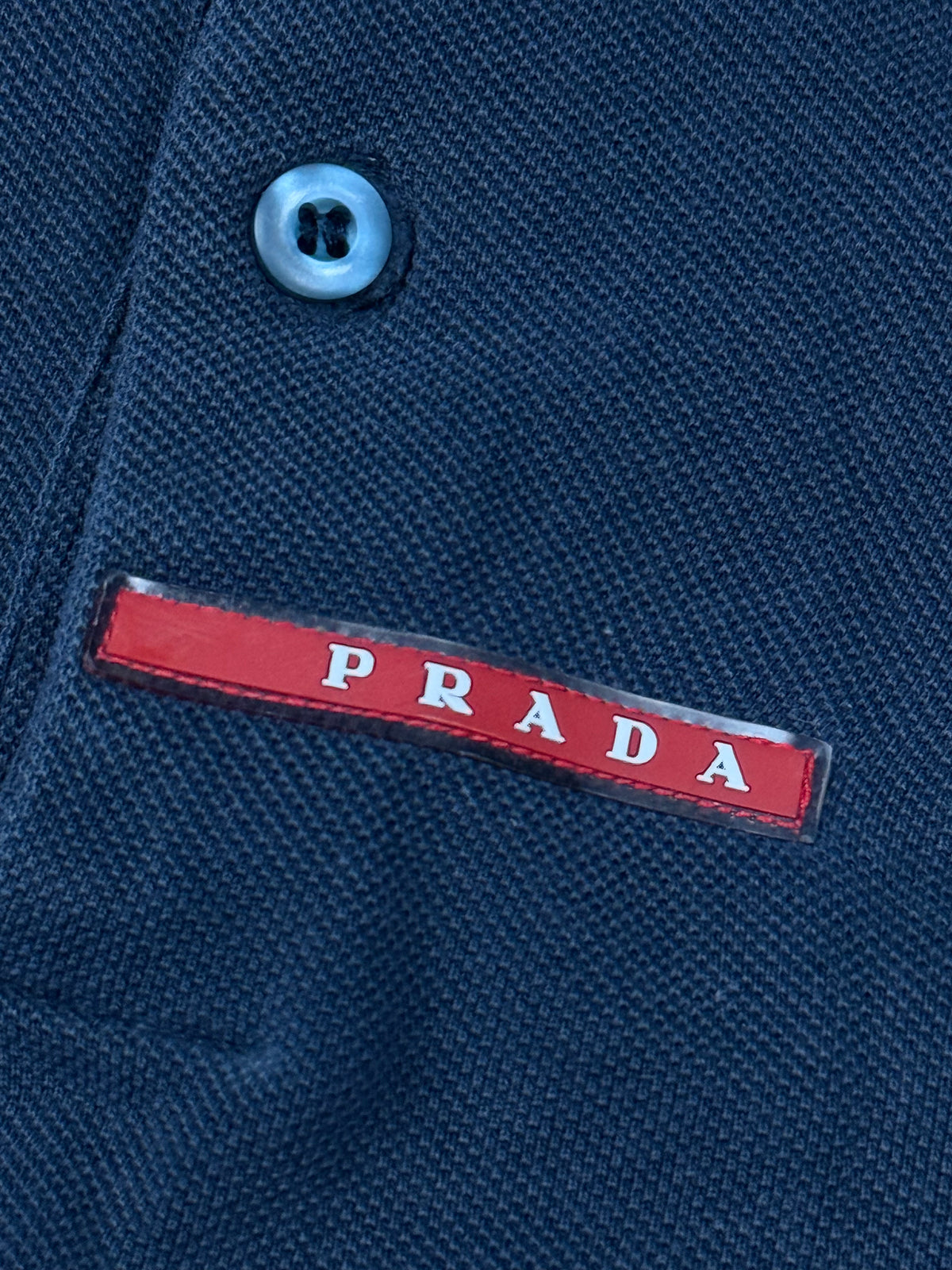 vintage navyblue Prada polo long