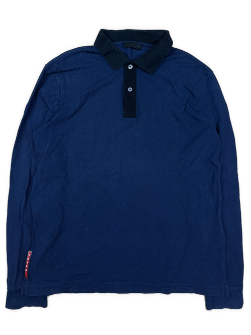 navyblue Prada polo long