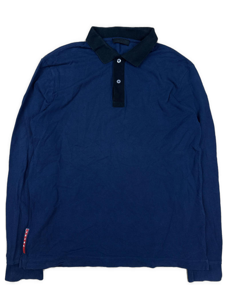 navyblue Prada polo long