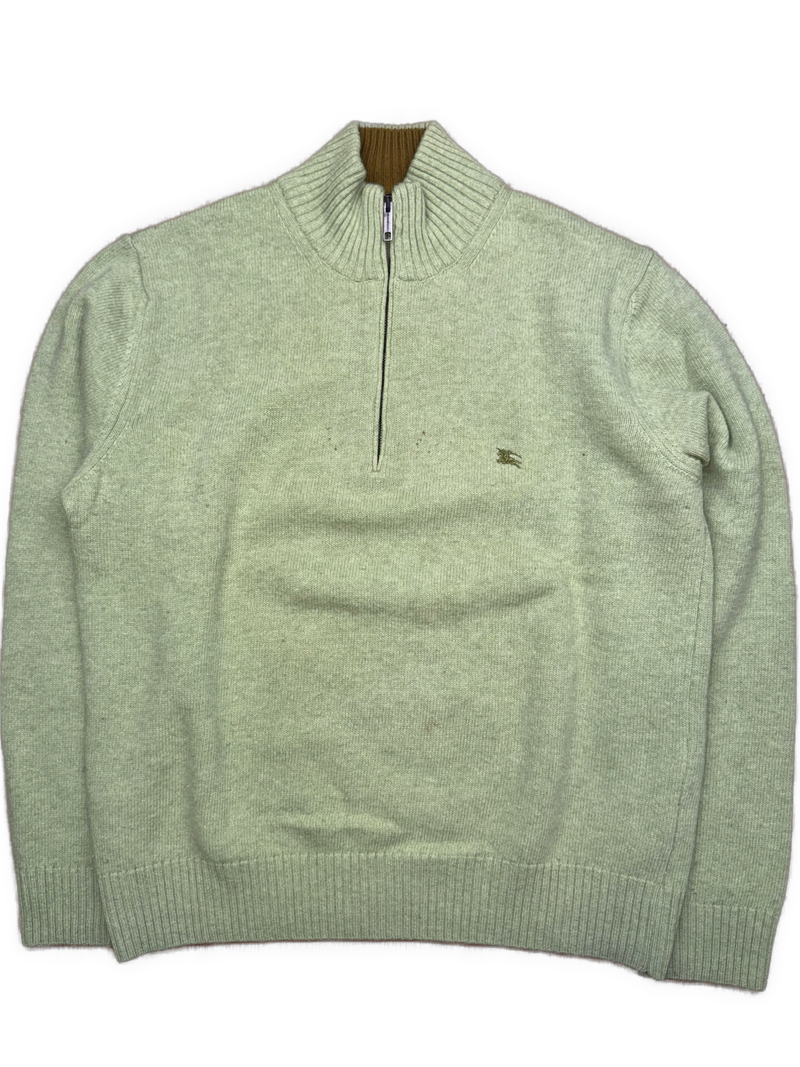 vintage Burberry quarterzip {M}