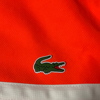 orange/navyblue Lacoste tracksuit {M}