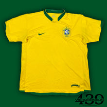 Load image into Gallery viewer, vintage Nike Brasil 2006 home jersey {XL}
