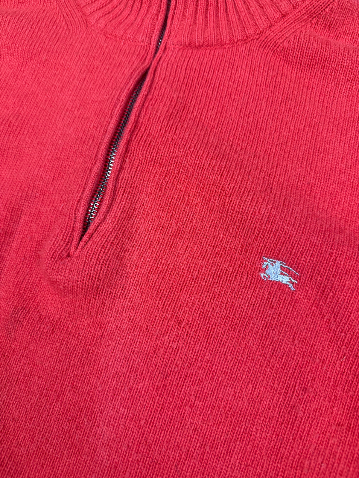 vintage Burberry quarterzip {M}
