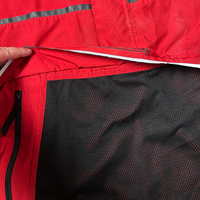 red Lacoste windbreaker {S}