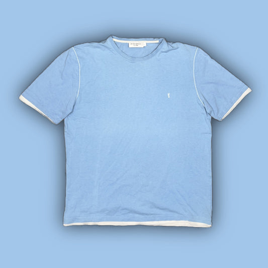 vintage babyblue YSL Yves Saint Laurent t-shirt {L}