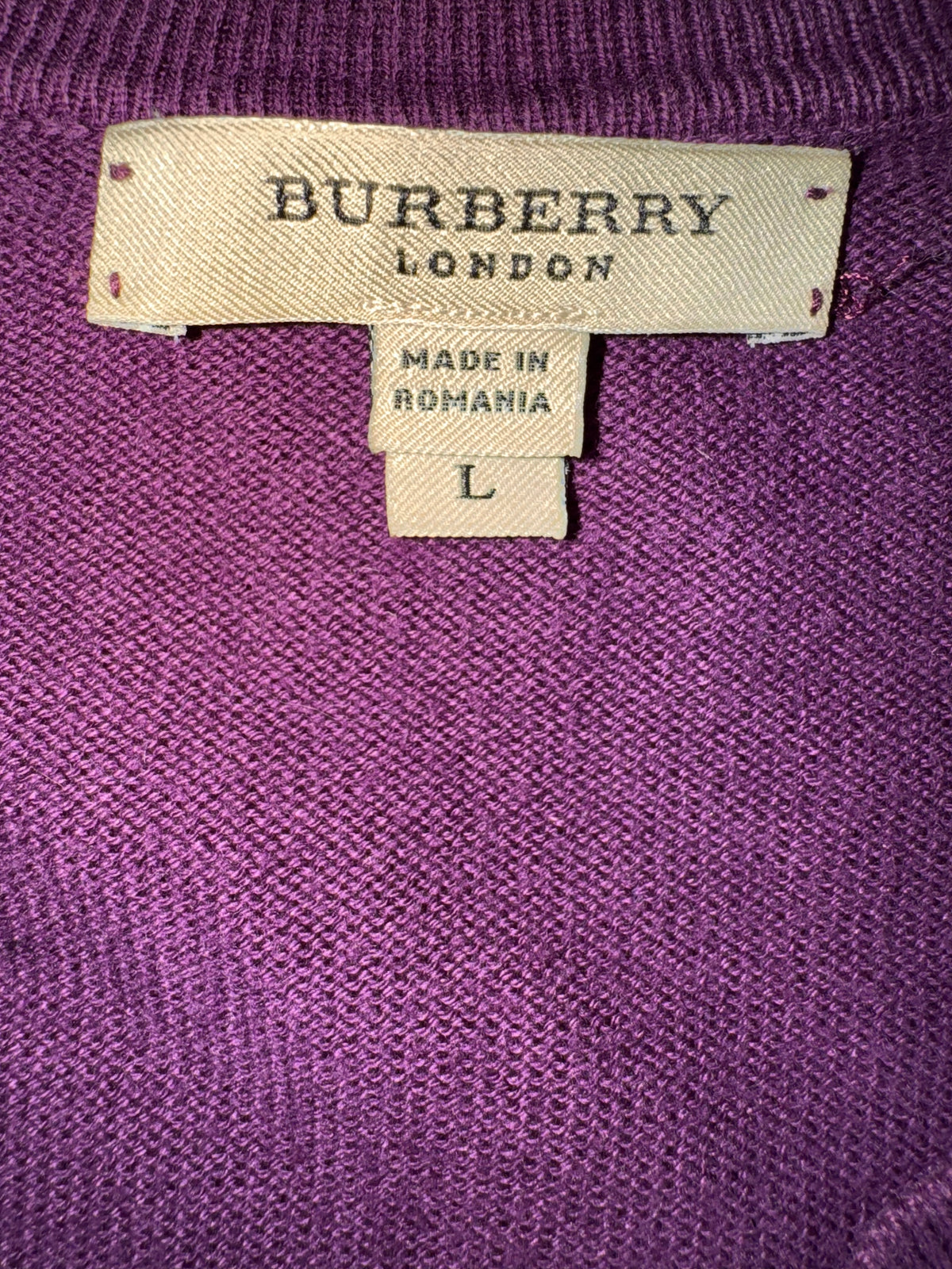 vintage Burberry knittedsweater {L}