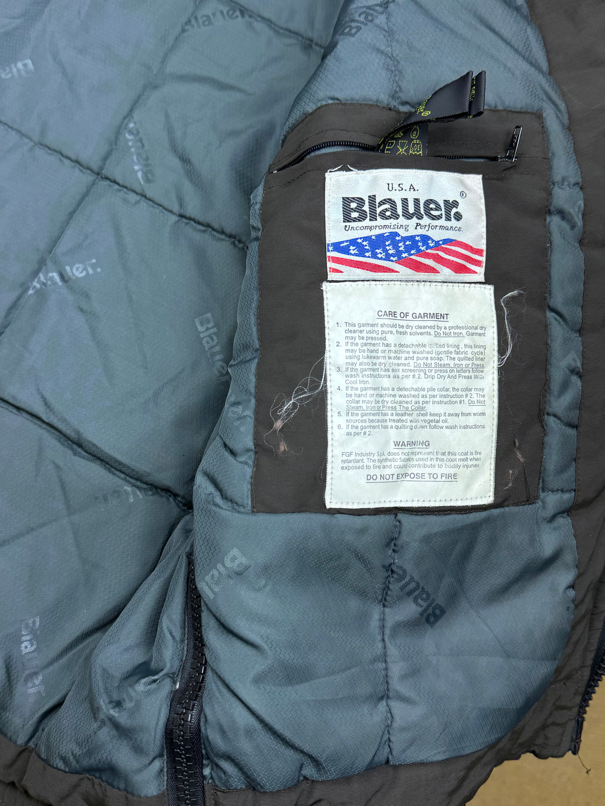 vintage Blauer bomber winterjacket (real fur) {L}