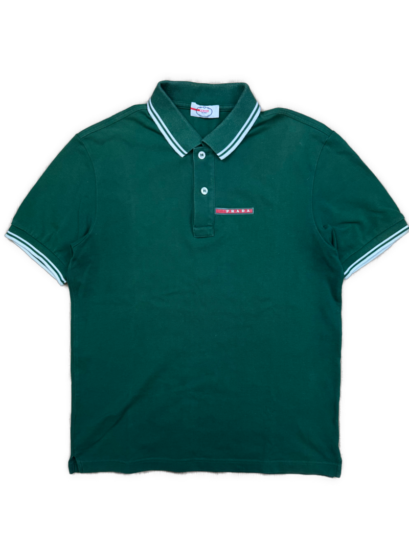 vintage green Prada polo {S}