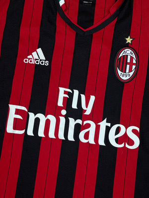 vintage Adidas Ac Milan 2013-2014 home jersey {L}