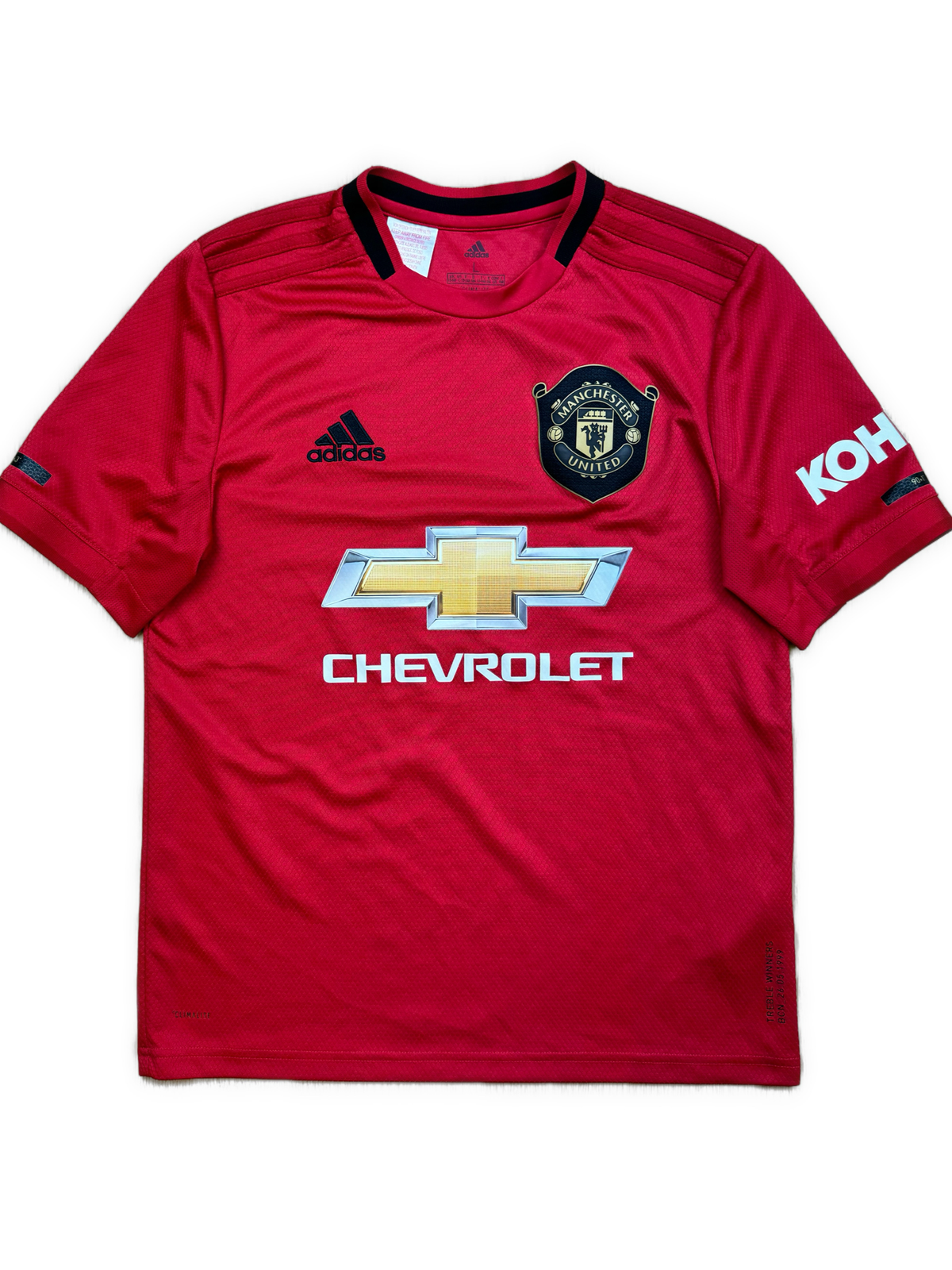 red Adidas Manchester United home jersey {XS}