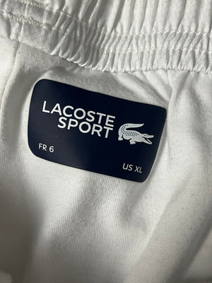 white Lacoste trackpants {XL}