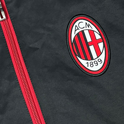 black Adidas Ac Milan trackjacket {S}