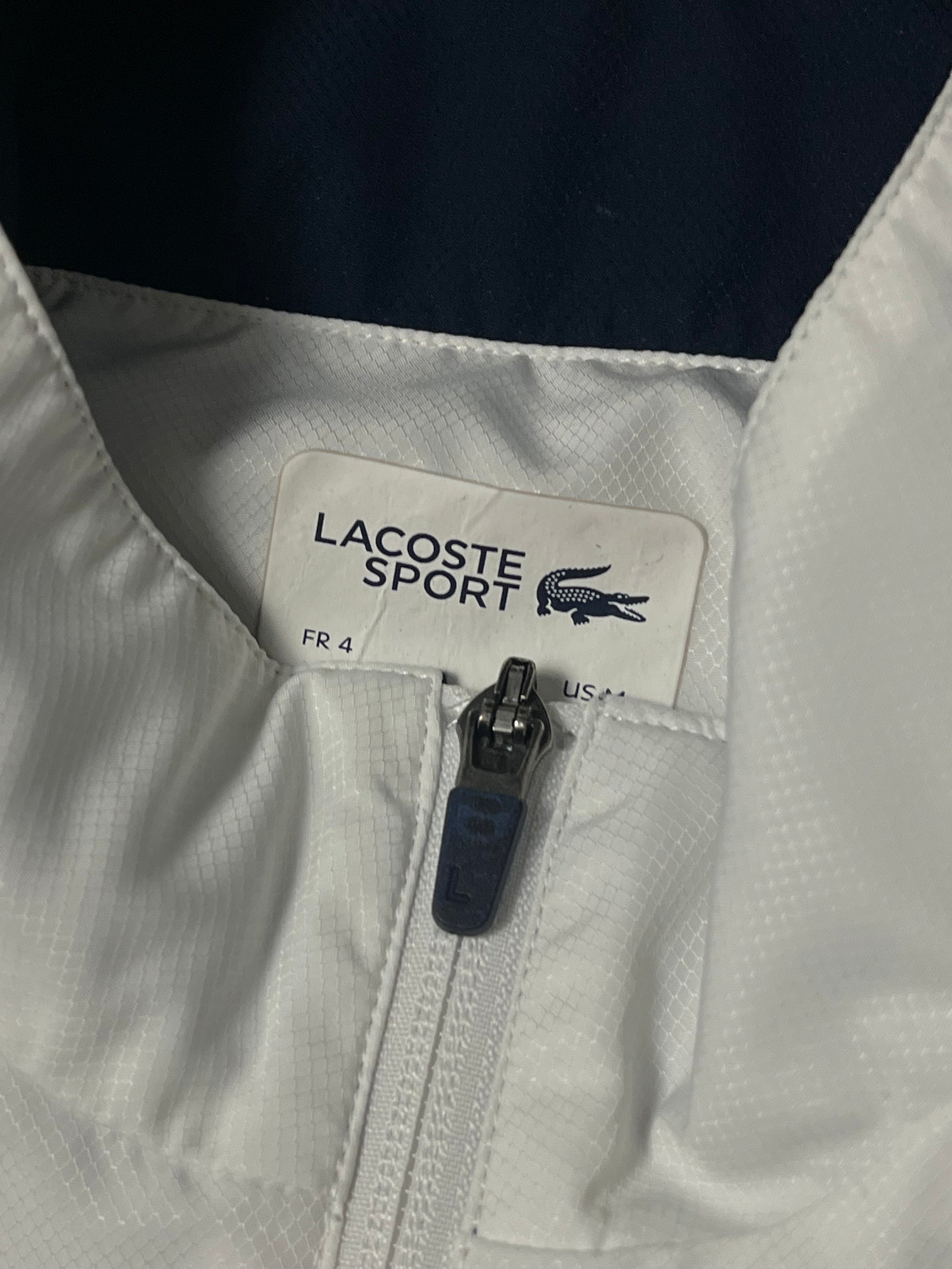 white Lacoste tracksuit {M}