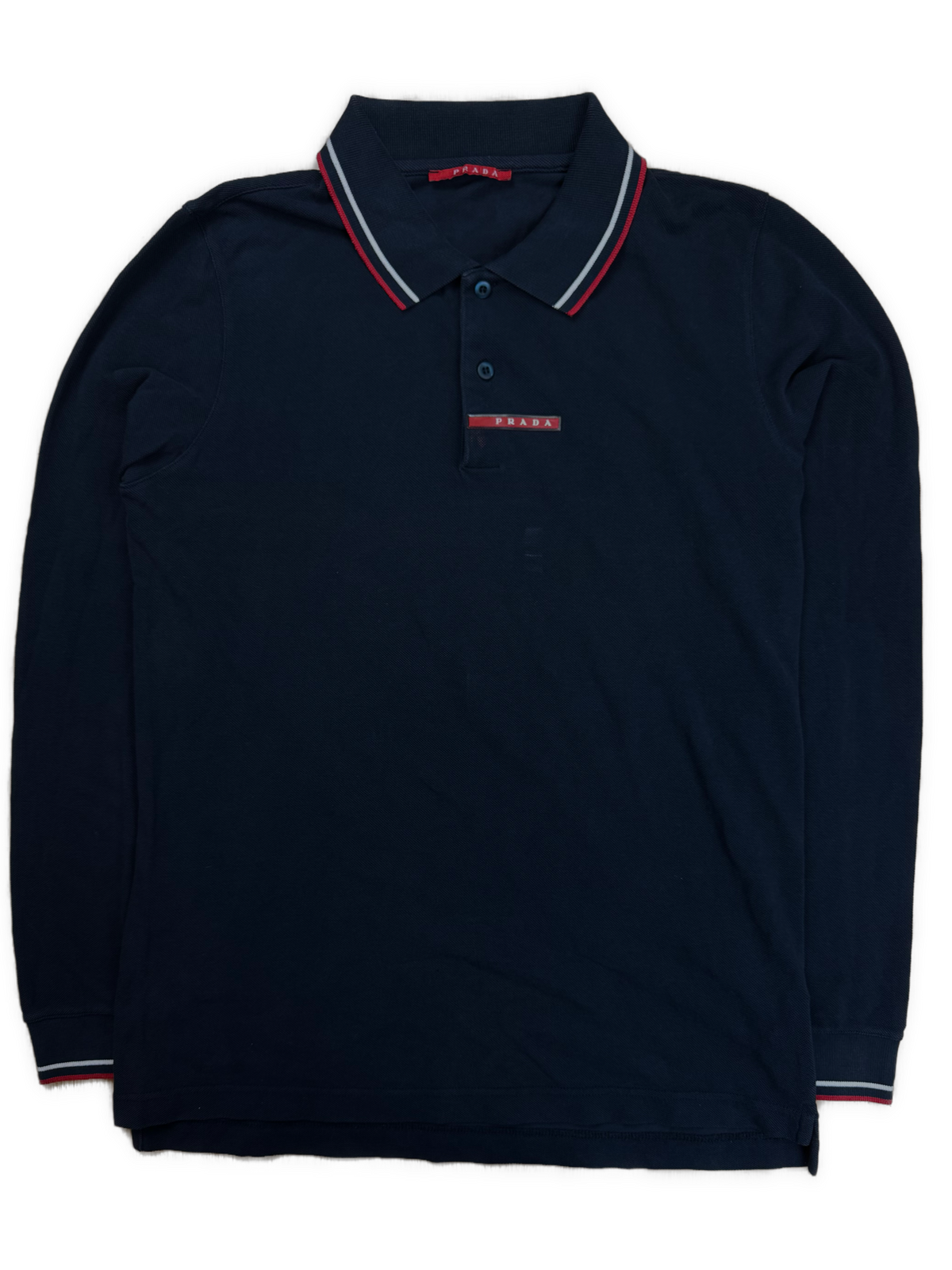 vintage navyblue Prada polo long {L}