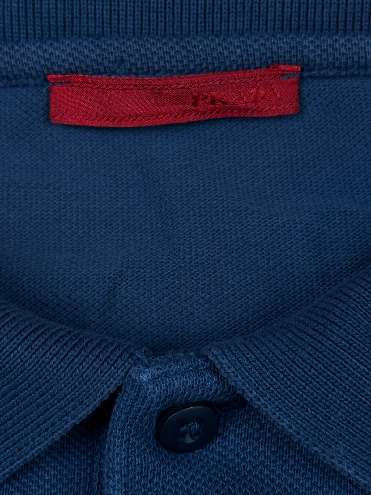 vintage navyblue Prada polo long {M}