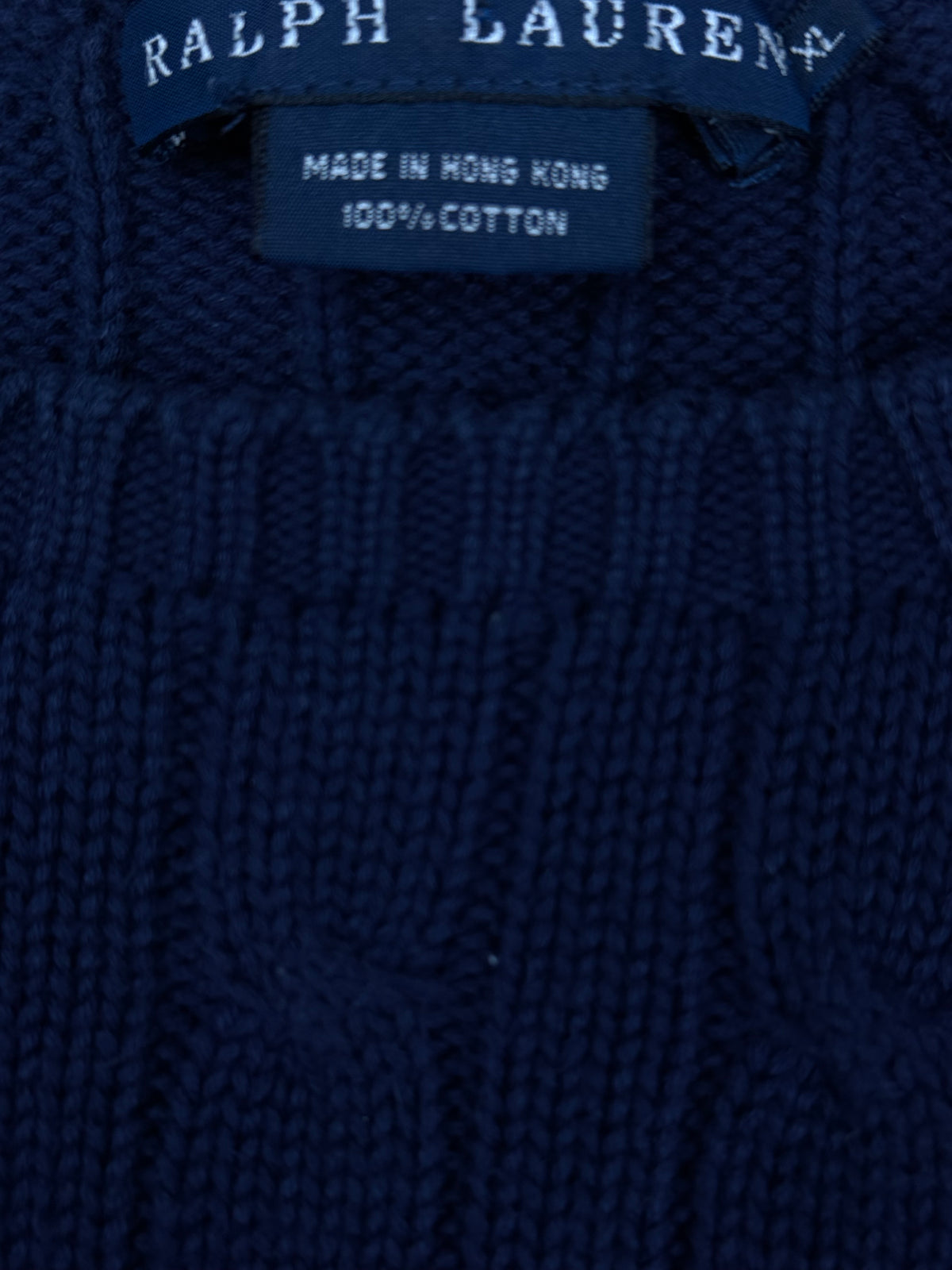 vintage navyblue Polo Ralph Lauren knittedsweater {S}