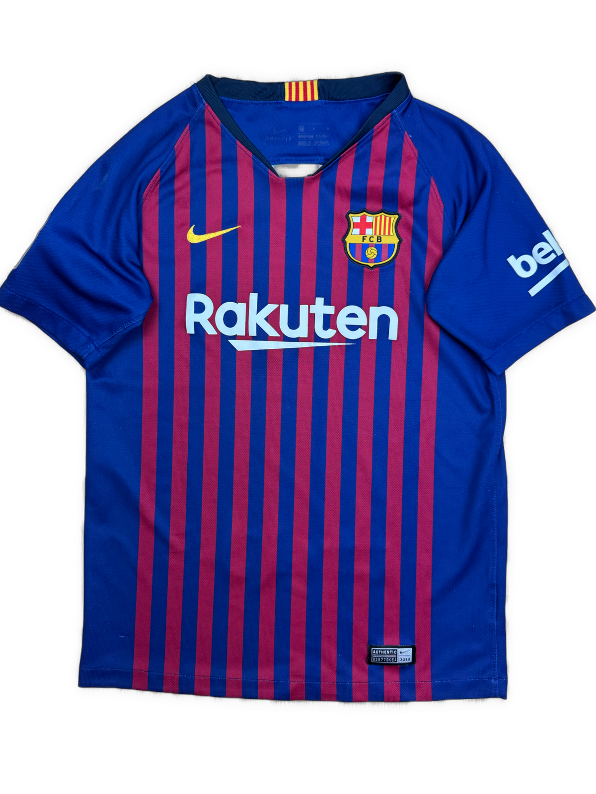 navyblue Nike Fc Barcelona home jersey {XS}