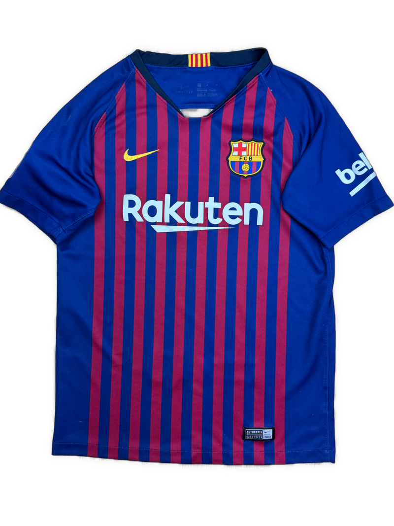 navyblue Nike Fc Barcelona home jersey {XS}