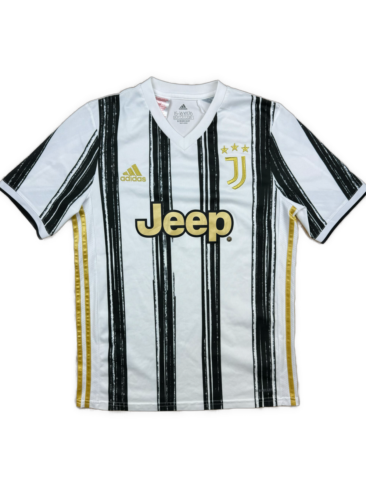 white Adidas Juventus Turin home jersey {S}