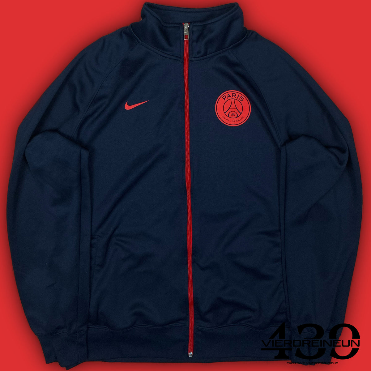 vintage Nike PSG Paris Saint Germain trackjacket {XL}