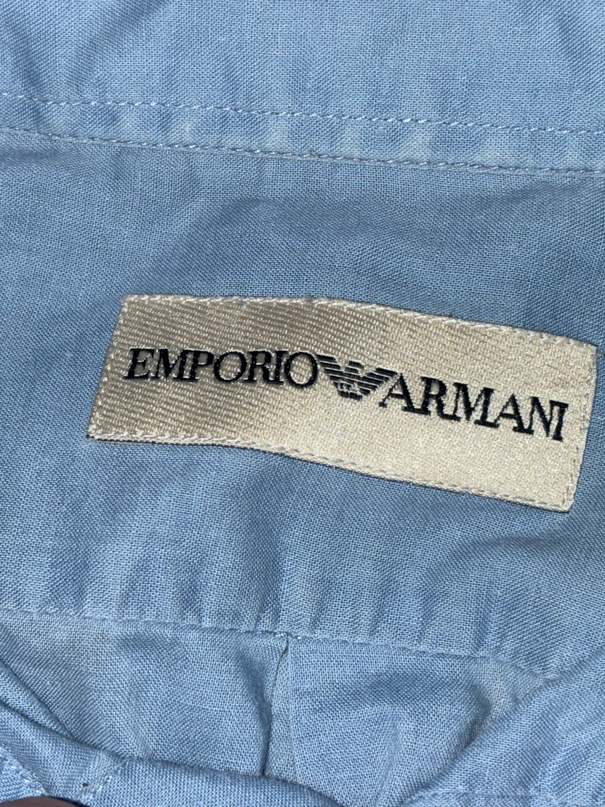vintage babyblue Emporio Armani shirt {L}