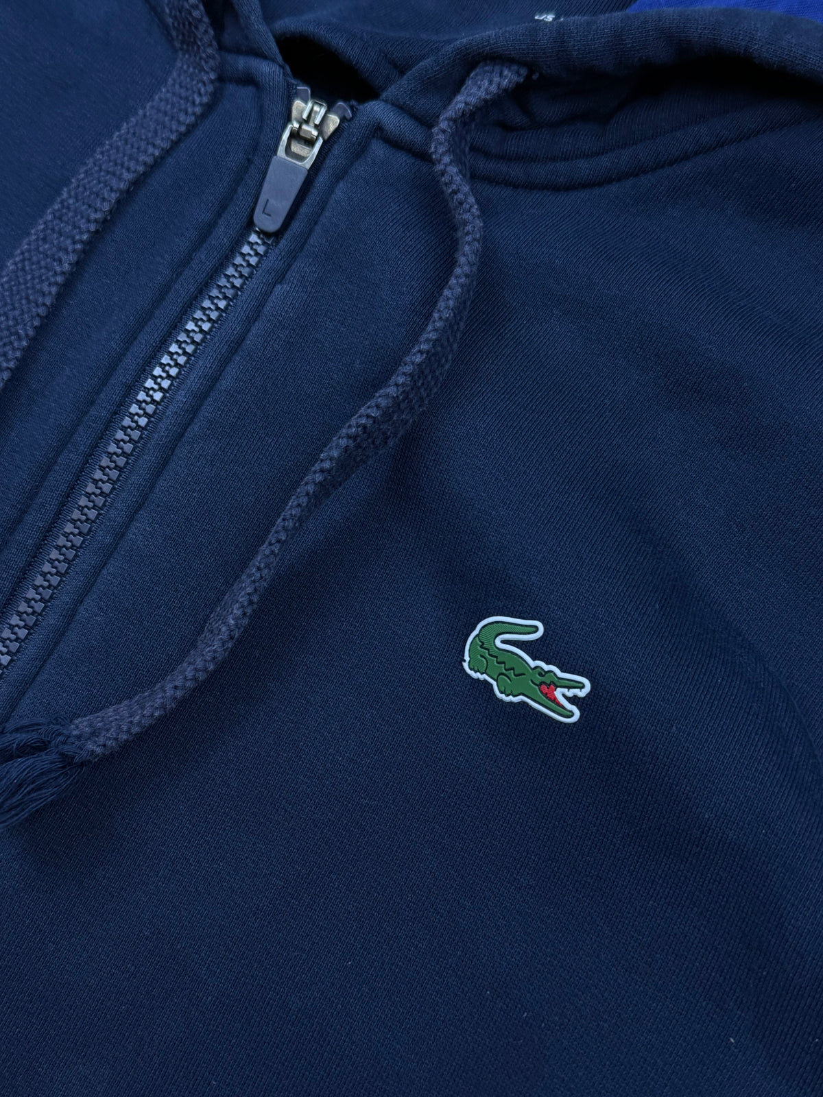 navyblue Lacoste sweatjacket {L}
