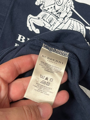 vintage Burberry longsleeve polo {L}