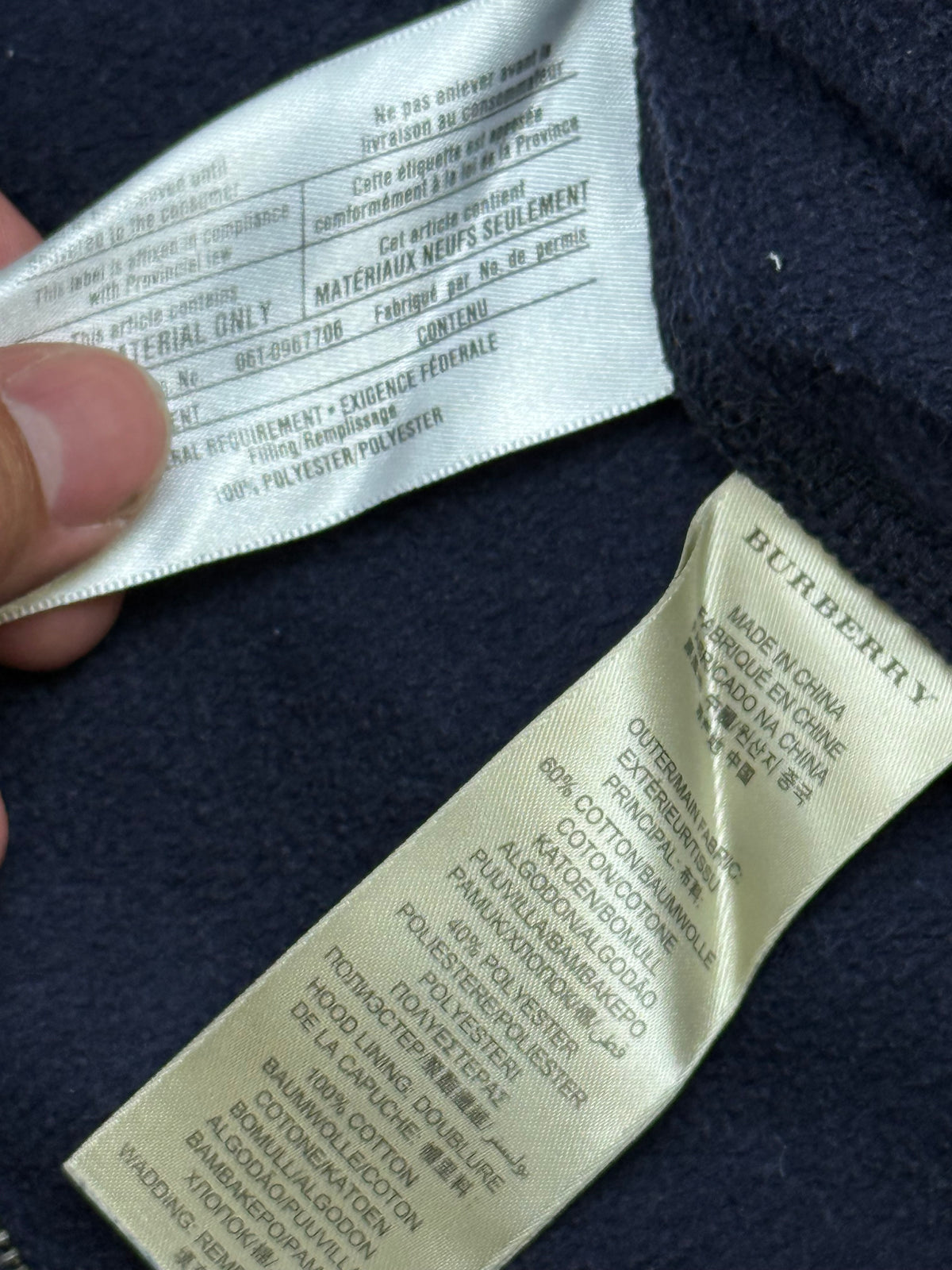 vintage Burberry sweatjacket