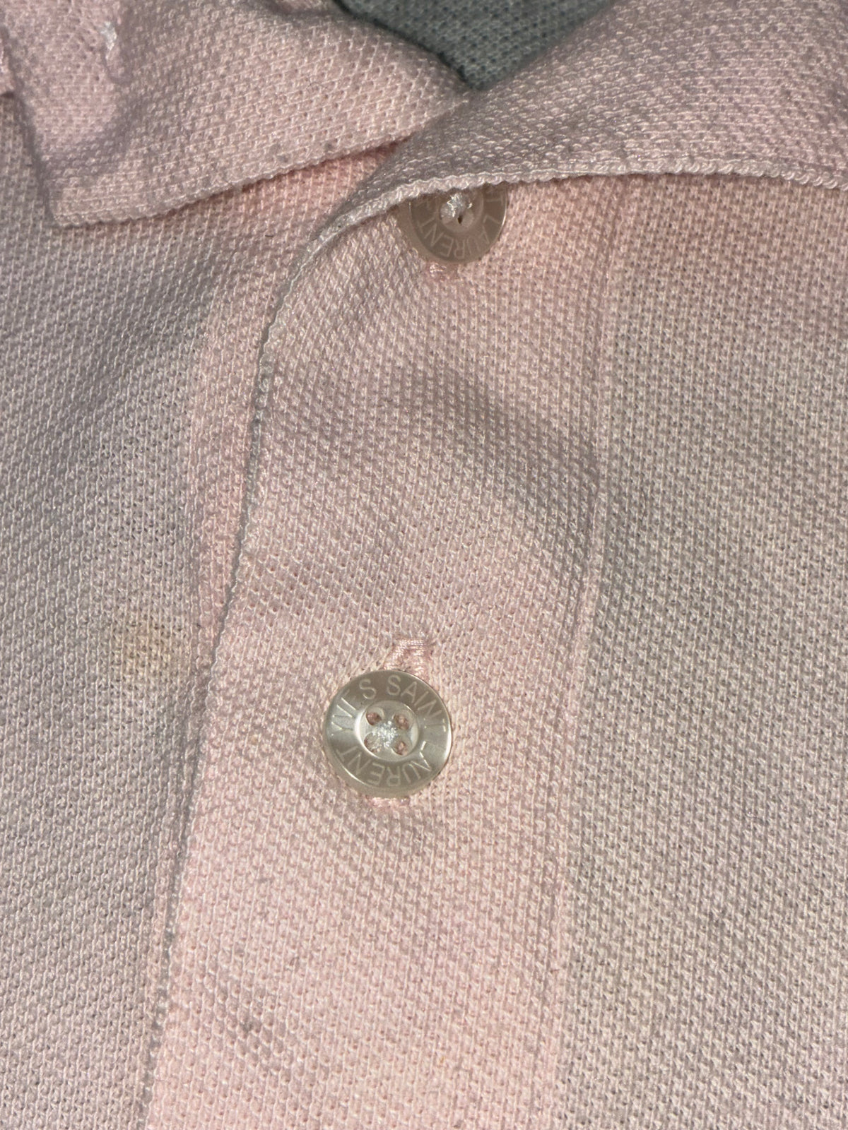 vintage YSL Yves Saint Laurent spellout polo {XL}