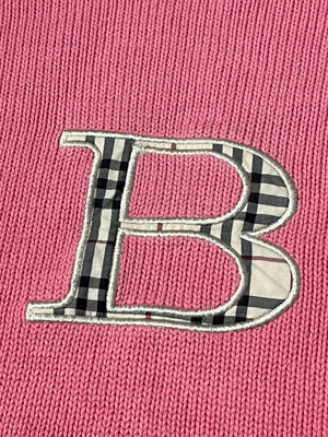 vintage pink Burberry knittedsweater {S}